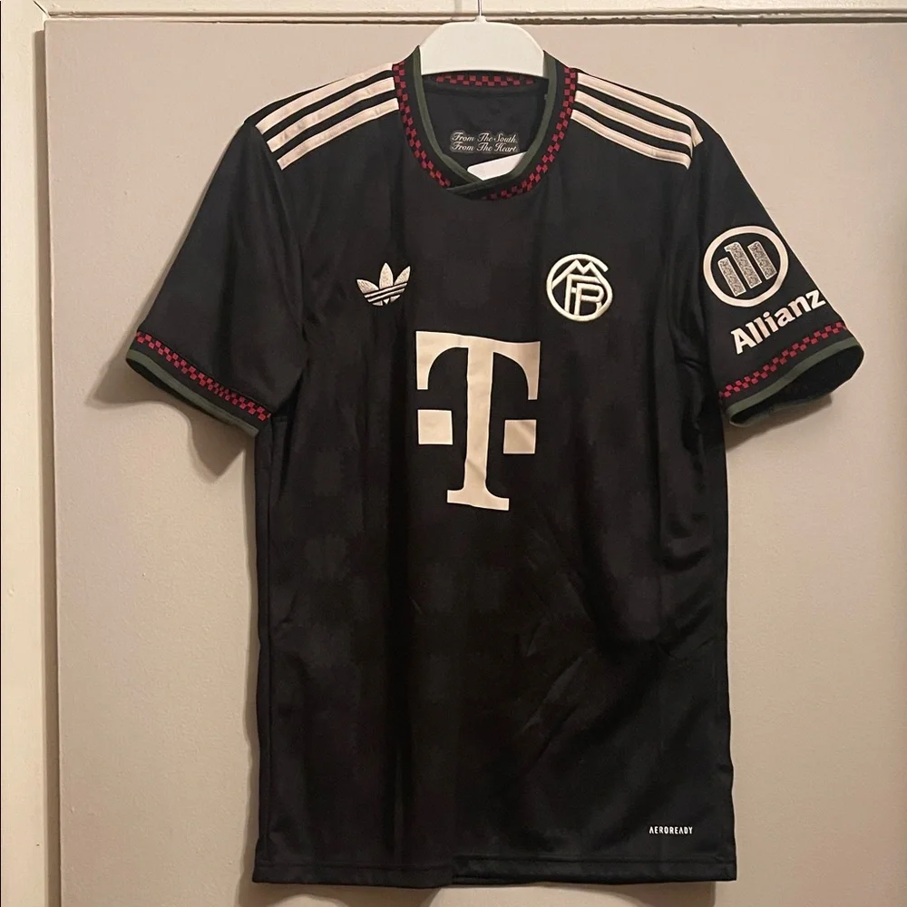 Adidas Black and White Men's Jersey